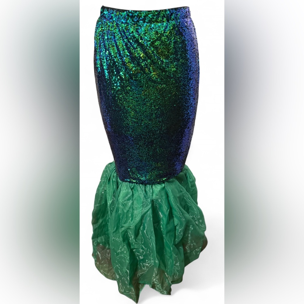 Funna Mermaid Tail Sequin Maxi Skirt Women’s Size M Cosplay Party Costume Skirt